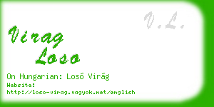 virag loso business card